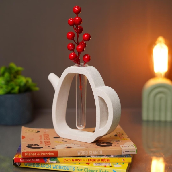 Crystal Bloom I A Sculptural Watering Can Test Tube Planter For Florals